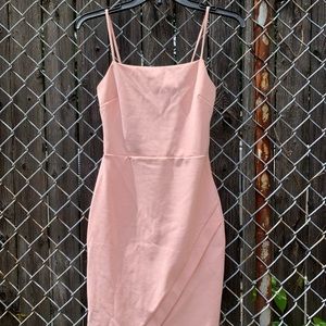 PINK BODYCON MINI DRESS